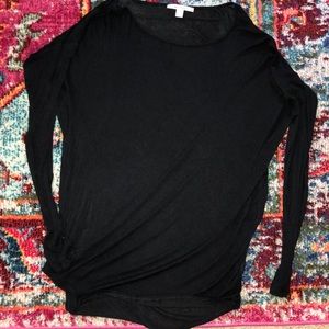 Black super soft dollman style top